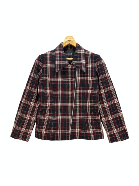 Other Designers CACHAREL TARTAN ASYMMETRICAL JACKET #7837-181