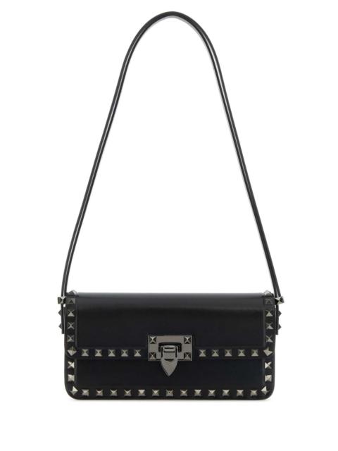 Valentino Valentino Garavani Women Black Leather Rockstud Shoulder Bag