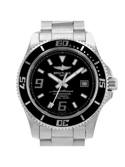 Pre-owned Breitling Superocean 44 Automatic Chronometer Black Dial Men's Watch A17391