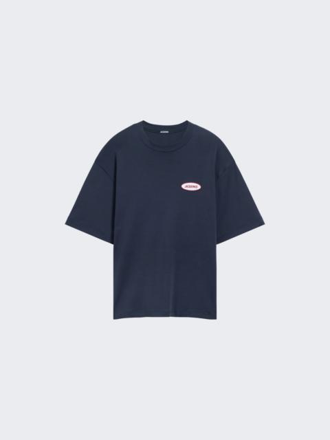 JACQUEMUS Le Tee Stazione Station Patch Navy