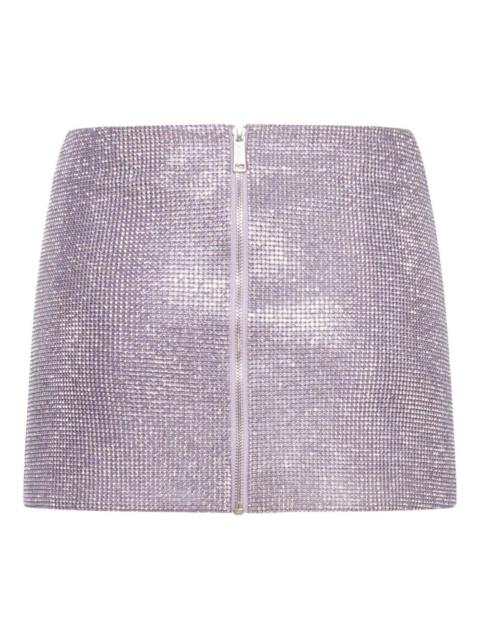 self-portrait Lilac Chainmail Skirt
