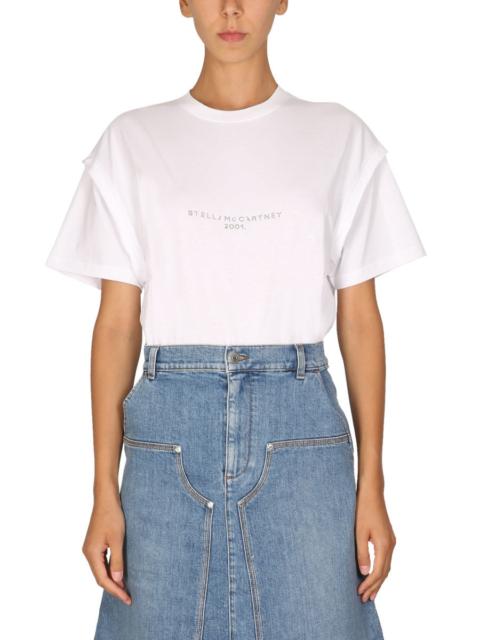 Stella McCartney Stella Mccartney Women Crystal Logo T-Shirt