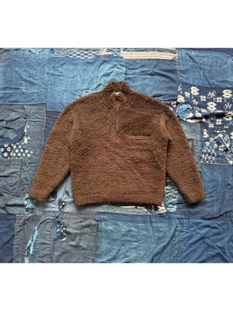 AURALEE Auralee 24AW Boa knit wool quarter zip