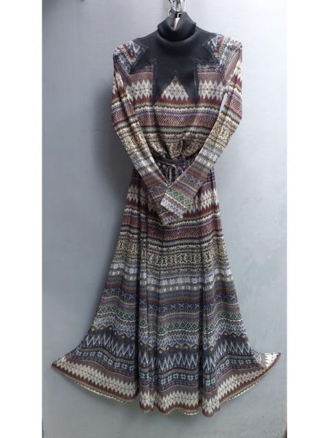 Jean Paul Gaultier Jean Paul Gaultier Tribal Print Mesh Top and Skirt Set