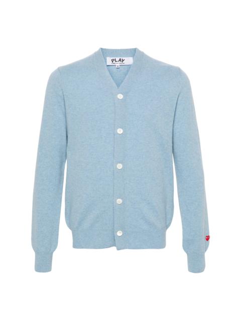 Comme des Garçons PLAY UNISEX KNIT CARDIGAN - LIGHT BLUE