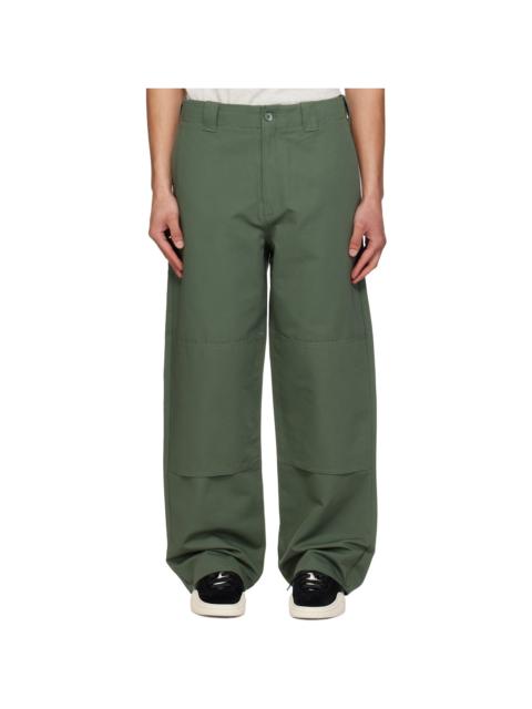 KENZO Khaki Kenzo Paris Double Knee Chino Trousers