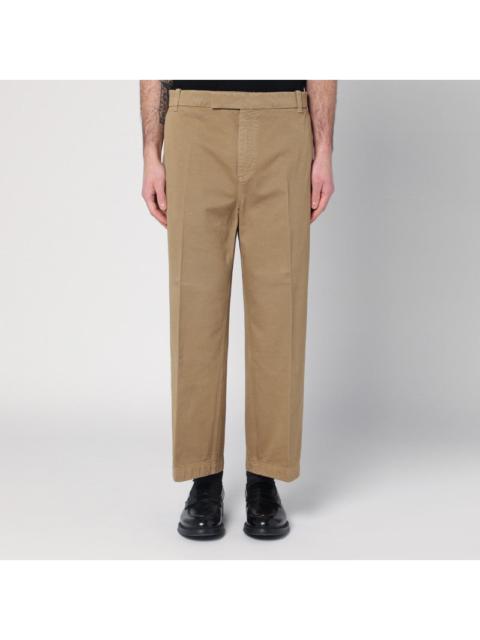 Thom Browne Khaki-coloured trousers in cotton