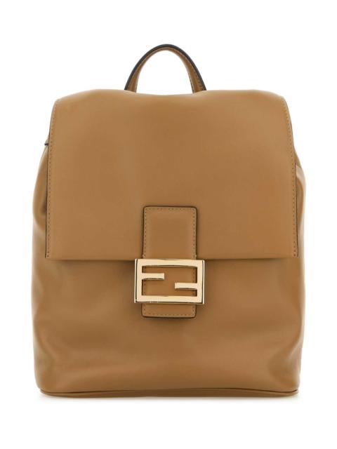 FENDI Fendi Women Camel Leather Backpack