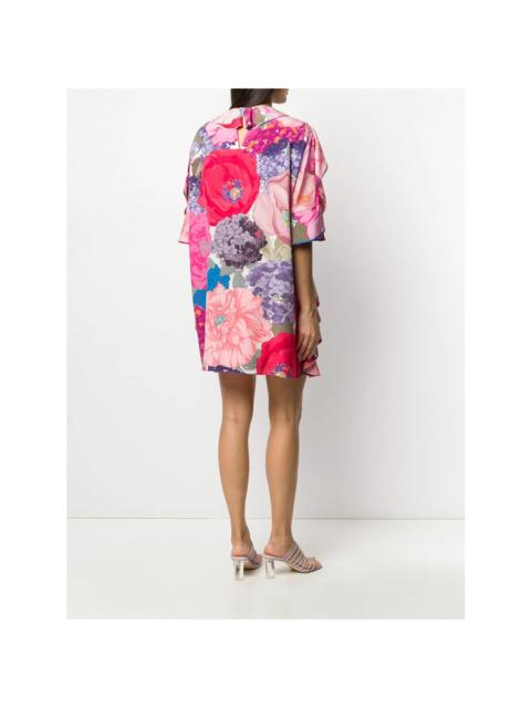 Valentino Valentino Garavani Floral Print Ruffled Dress