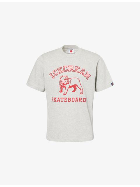 ICECREAM Bulldog Crewneck Cotton-Jersey T-Shirt