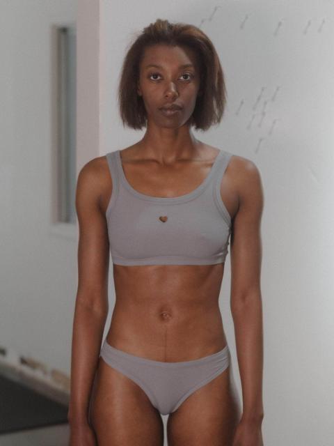 BASERANGE Heart Bra - Fine Organic Cotton Rib