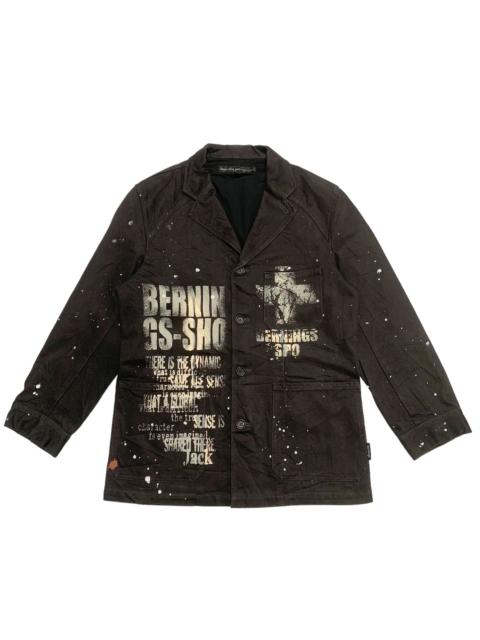 Other Designers Japanese Brand - Bernings Sho Poems Punk Abstract Jacket