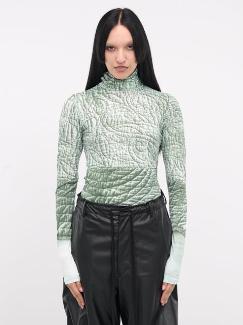 MM6 Maison Margiela Trompe L'oeil Print Top