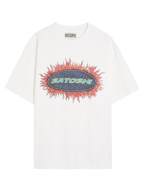 SATOSHI NAKAMOTO Satoshi Nakamoto Blender Printed Cotton T-shirt