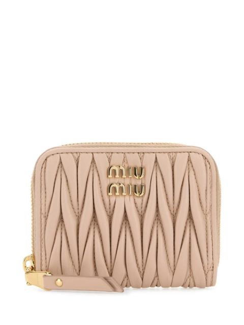 Miu Miu Miu Miu Women Powder Pink Leather Coin Purse