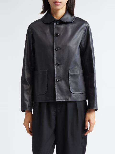 TAO Comme Des Garçons Tao Comme des Garçons Ester Boxy Satin Jacket in Black at Nordstrom
