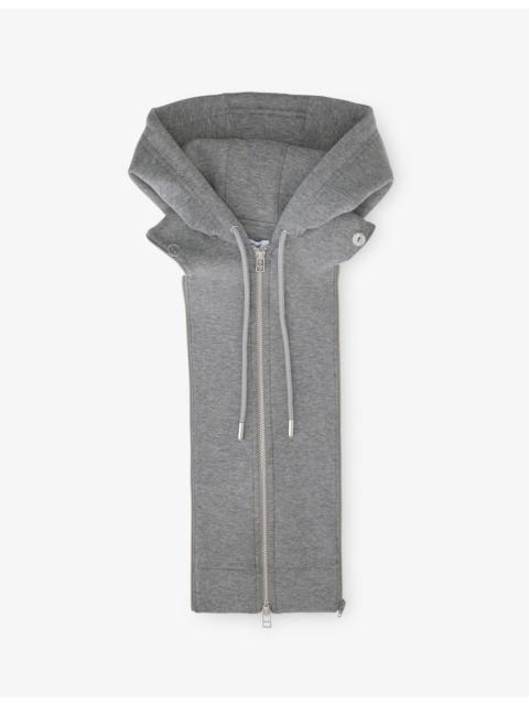 VERONICA BEARD Oversized Dickey Stretch-Cotton Hoodie