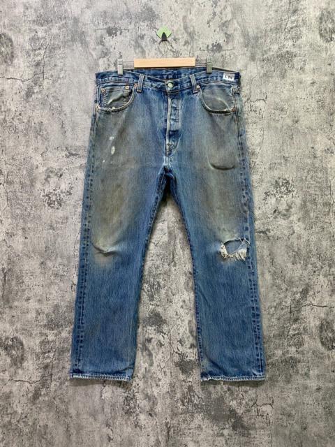 Other Designers Vintage Levi's 501 Dirty Blue Distressed Jean - L74