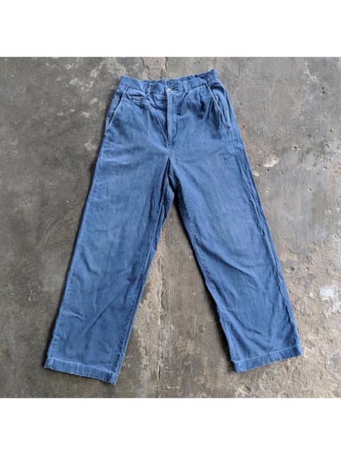 Other Designers Vintage - Vintage USA Blue Straight Trousers Casual Pants