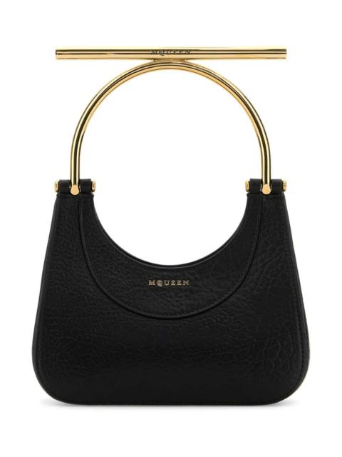 Alexander McQueen Alexander Mcqueen Women Black Leather Mini Cross-Bar Handbag