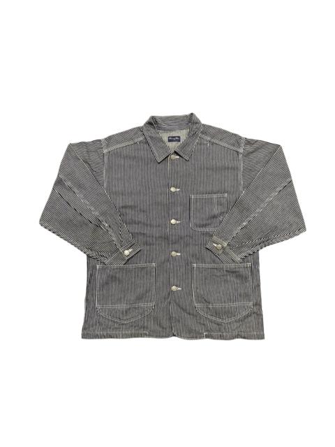 Other Designers Japanese Brand - Vintage Primary Blue Hickory Chore Jacket