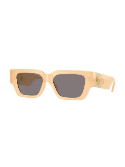 VERSACE Versace Brown Rectangular Ladies Sunglasses VE4497U 554473 53