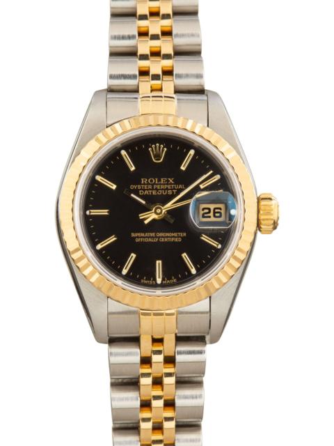 ROLEX Used Lady Rolex Datejust 79173 Black Dial