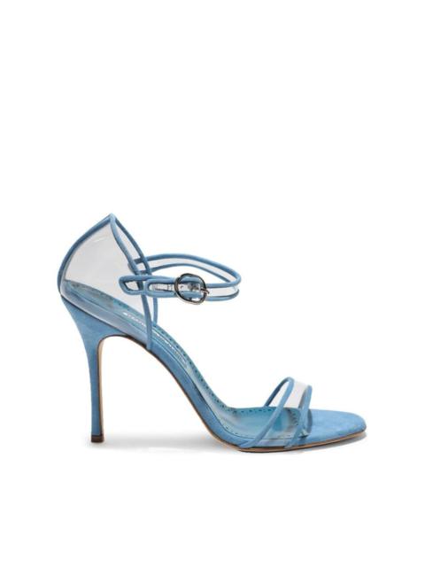 Manolo Blahnik Ferson 105mm leather sandals