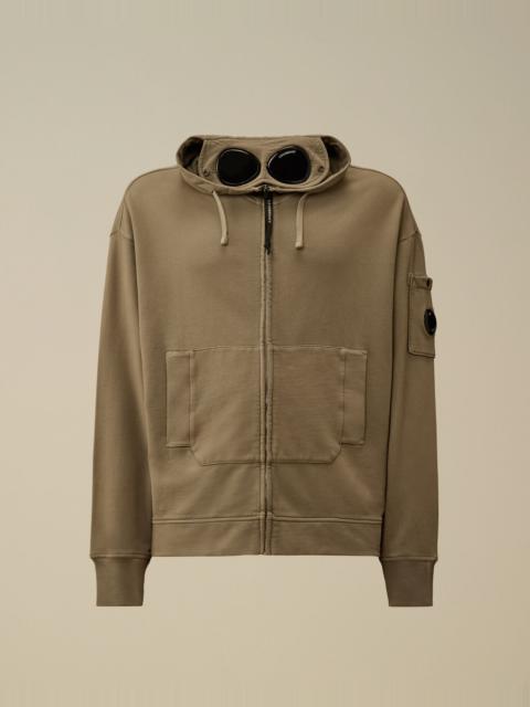 C.P. Company Brushed and Emerized Diagonal Fleece Boxy Goggle Sweatshirt