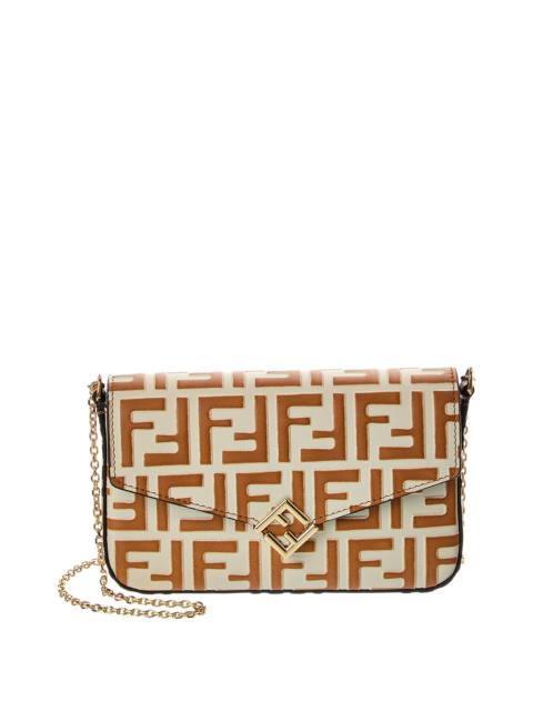 FENDI FENDI FF Diamonds Leather Wallet On Chain