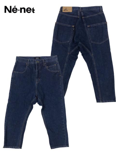 Other Designers Issey Miyake - Ne-net Incerun Japanese crop Blue denim Jeans Size 2