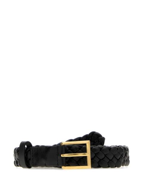 Bottega Veneta Bottega Veneta Women Black Leather Solo Belt