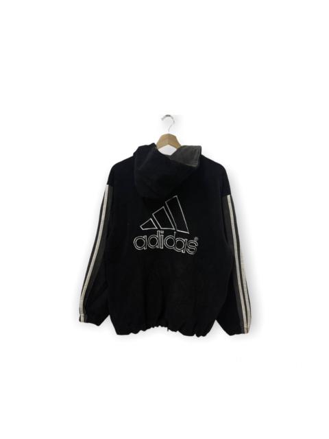 adidas Vintage Adidas Equipment Embroidery Zipper Fleece Hooded
