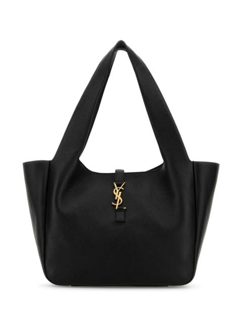SAINT LAURENT Saint Laurent Women Black Leather Le 5 Ã  7 Bea Shopping Bag