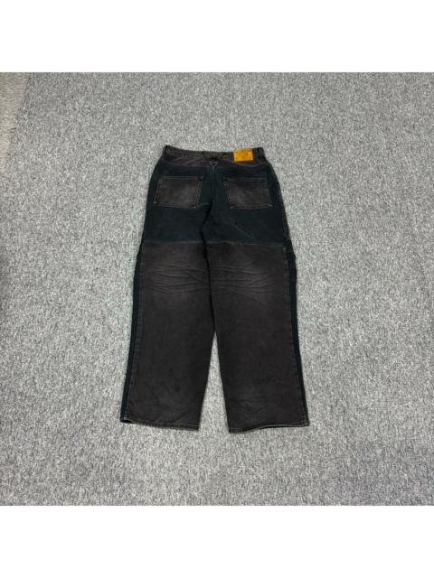Louis Vuitton Louis Vuitton LV SS24 Monogram Pattern Front Zip Pocket Black Jeans