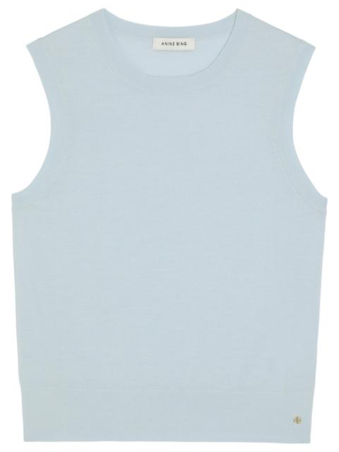 ANINE BING Anine Bing Moni Wool and Cashmere-blend Tank top