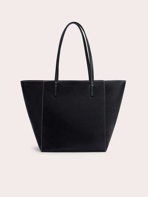 BY FAR CLUB TOTE BLACK BOX CALF LEATHER