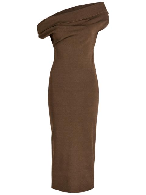 armarium Armarium Debra Asymmetric Stretch-knit Midi Dress
