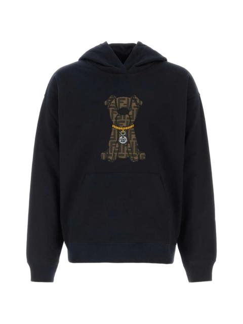 FENDI Fendi Dog-motif Cotton Hoodie