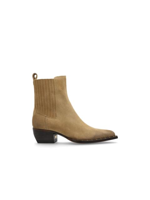 Golden Goose GOLDEN GOOSE Beige Suede Ankle Boots New & Authentic (Women'