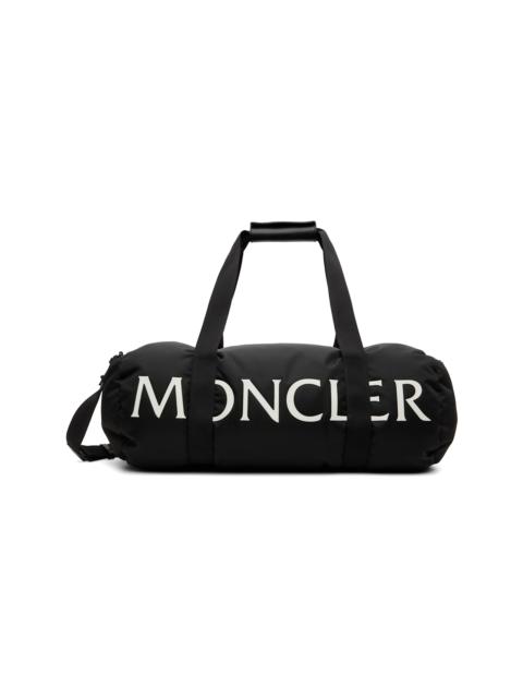Moncler Black Duddle Gym Weekender Duffle Bag