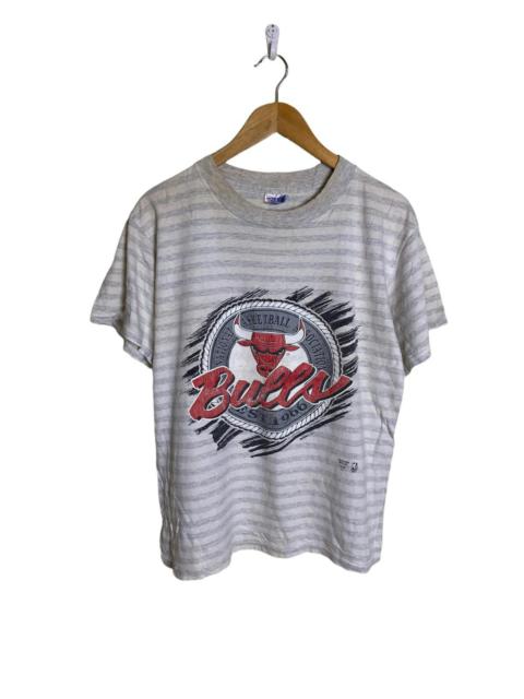 Vintage 1991 Chicago Bulls Striped Tshirt