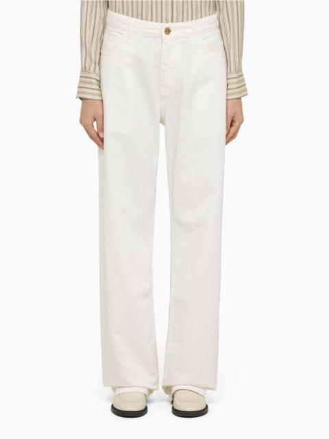 Etro White denim baggy jeans