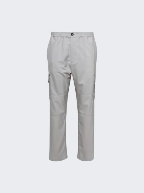 Tropical Wool Cargo Pants Sodium