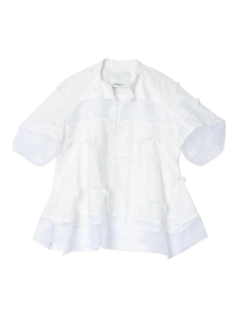 3.1 Phillip Lim Embroidery Voile Top With Organza Combo