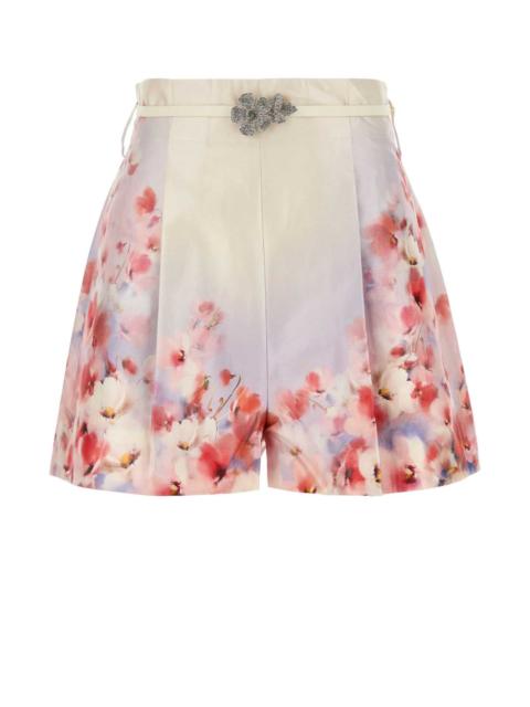 Zimmermann Zimmermann Women Printed Satin Crush Shorts