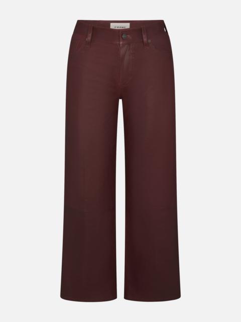 FRAME Le Slim Palazzo Leather Crop