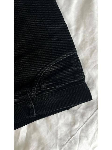 aa . XL . AS NEW . WIDE CORDUROY DEEP BLACK PANTS