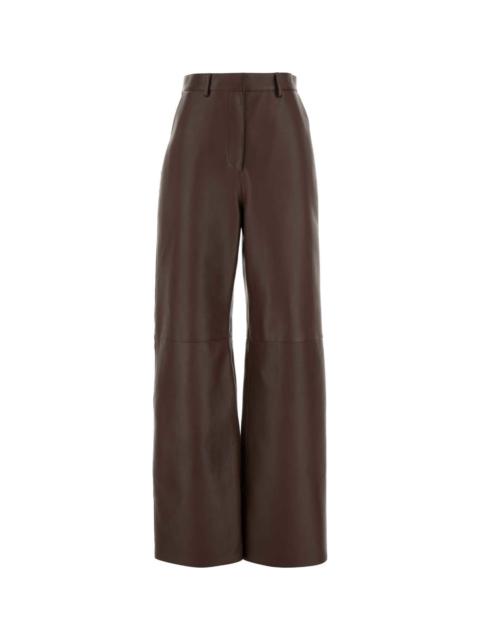 Loewe Chocolate Nappa Leather Pant