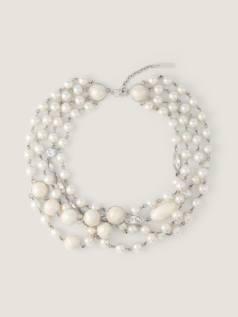 Givenchy NECKLACE IN METAL, PEARLS AND CRYSTALS